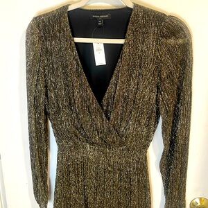 Banana Republic Black & Gold dress